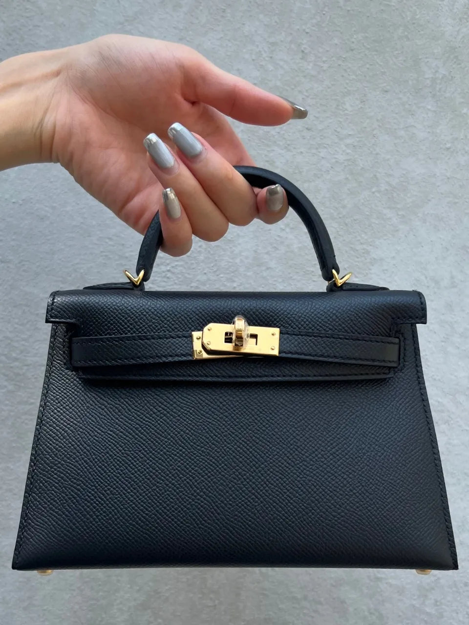 エルメス ケリーバッグ ブラック ゴールド金具 トゴレザー