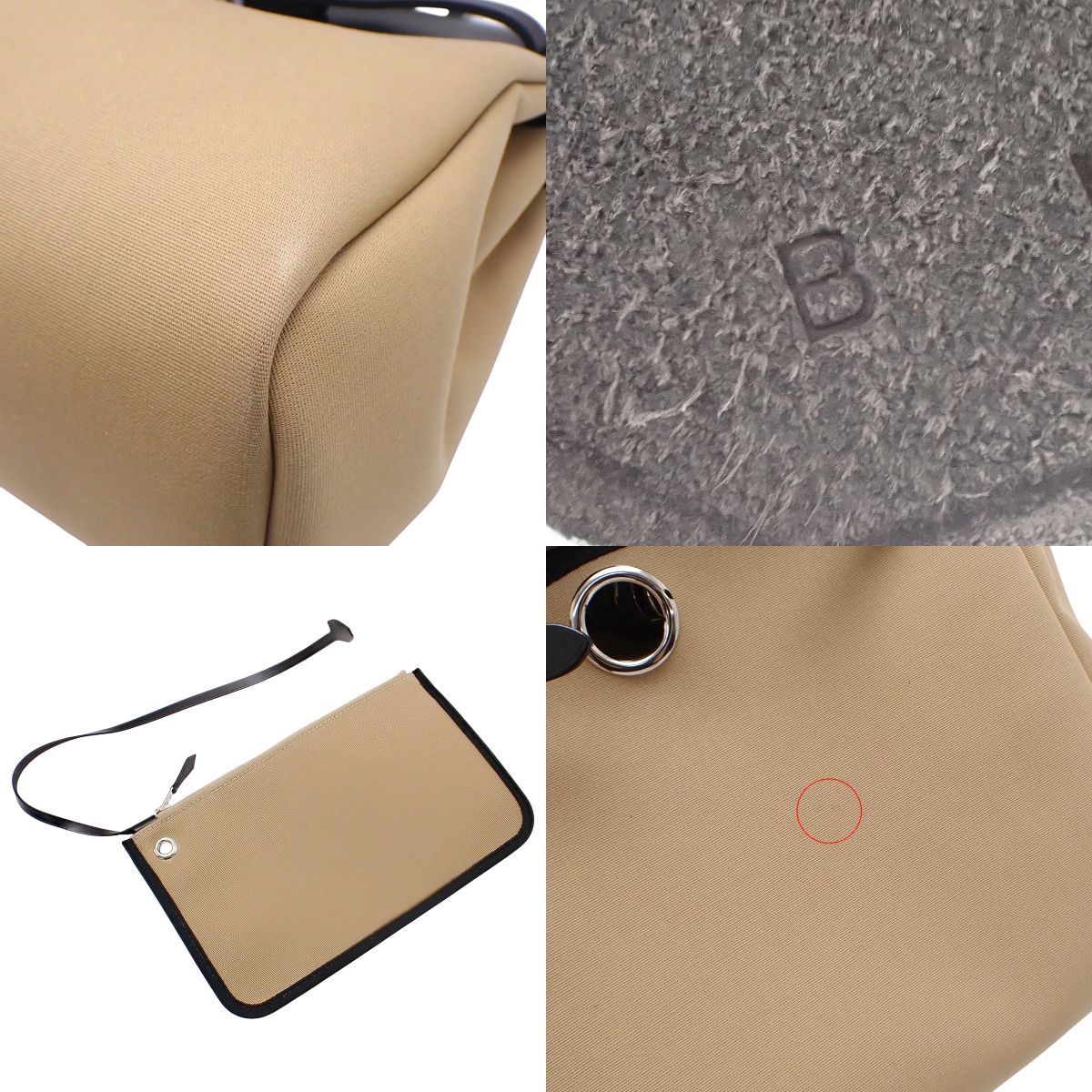 エールバッグPM トワルミリタリー ヴァッシュハンター パラジウム金具 トレンチ ブラック B刻印