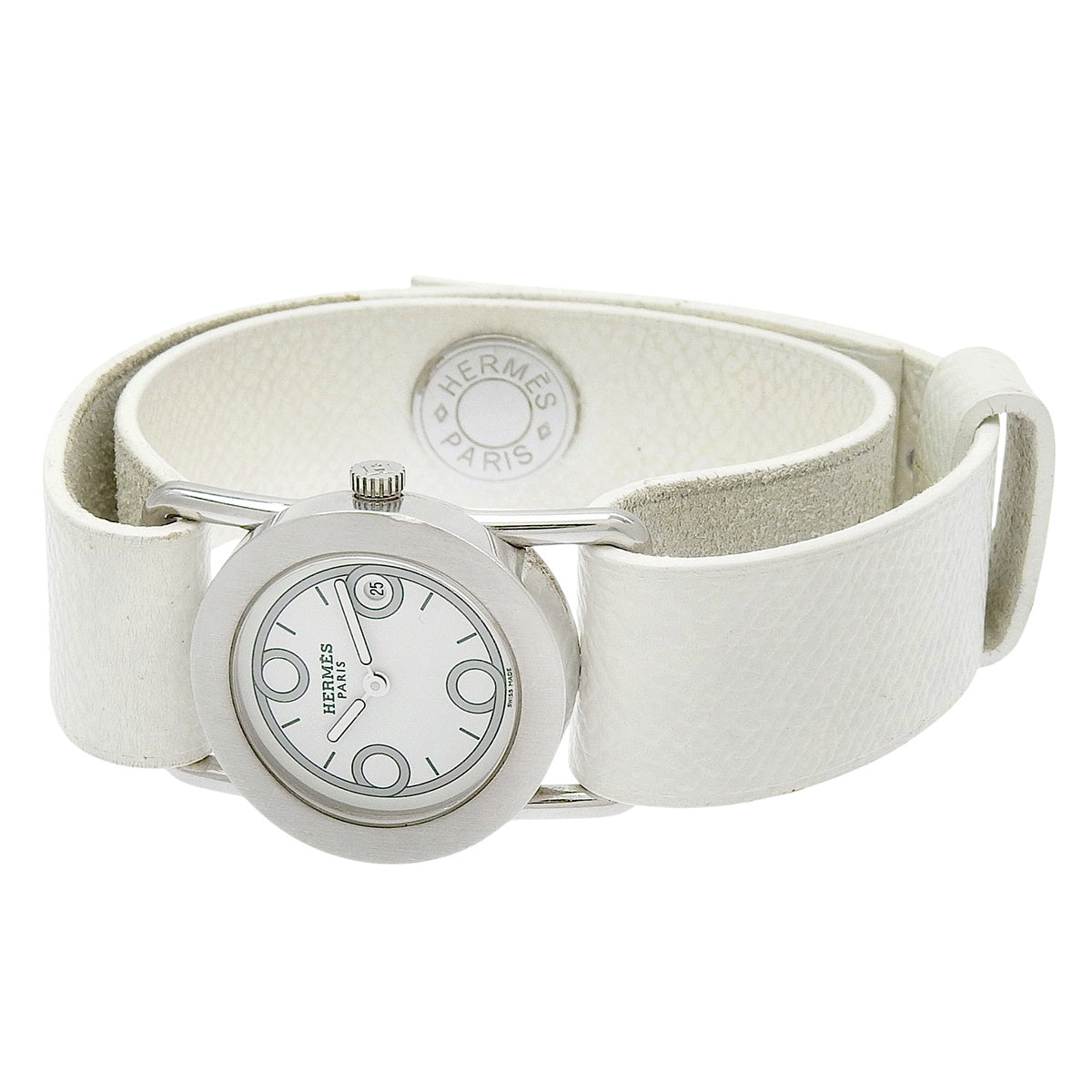 Balenia Ronde BR1.210 SS/Leather White Quartz Ladies'