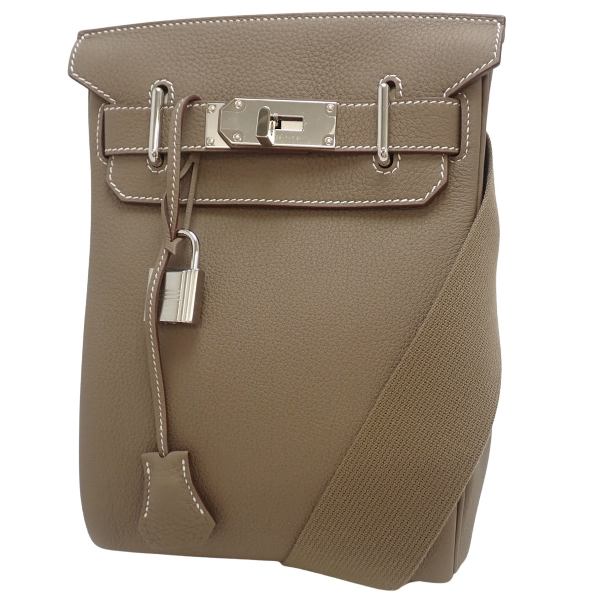 【新品】ケリーアッカドPM トゴ パラジウム金具 エトゥープ/エトープ シルバー金具 K刻印