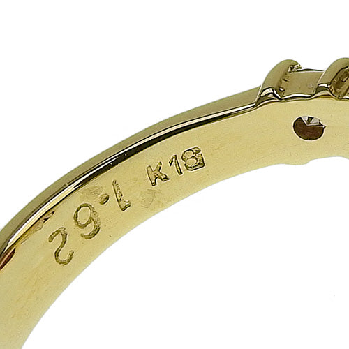 フラワーモチーフ ルビー ダイヤモンド リング R1.62/D0.30 K18 イエローゴールド YG