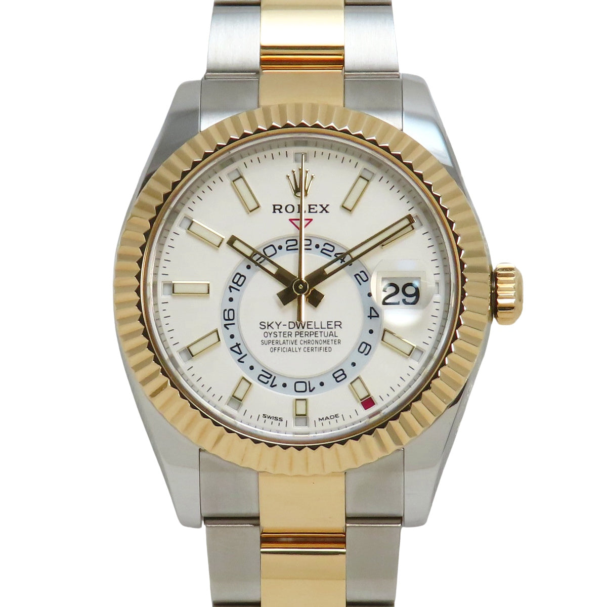 Sky-Dweller 326933 YG/SS 随机编号自动白