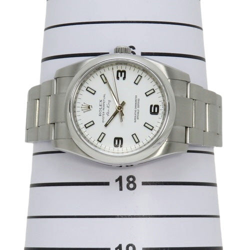 114200 空霸型 不锈钢 M字头 自动上链 白色