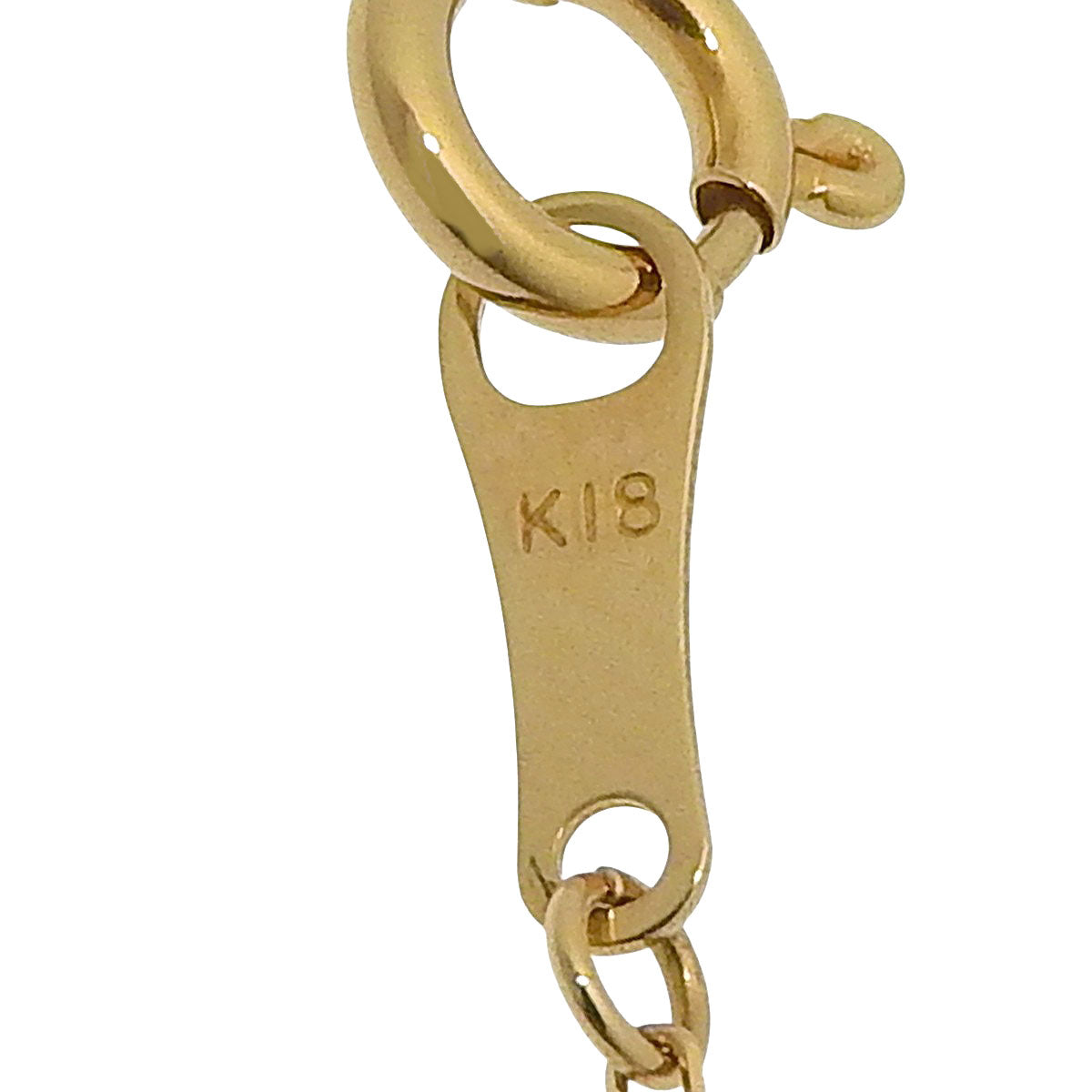 リーフモチーフ ダイヤモンド ネックレス D0.60ct K18YG 2.6g