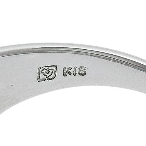 ブルートパーズ リング K18 ホワイトゴールド WG