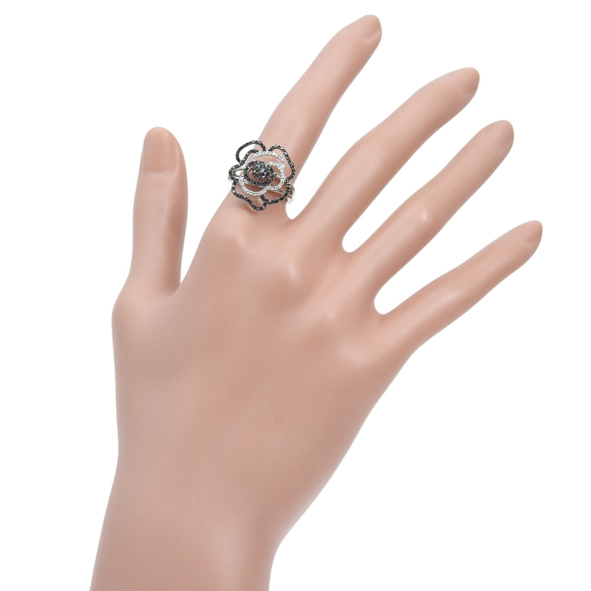 カメリア ダイヤモンド リング BLD0.43/D0.09 K18 ホワイトゴールド WG