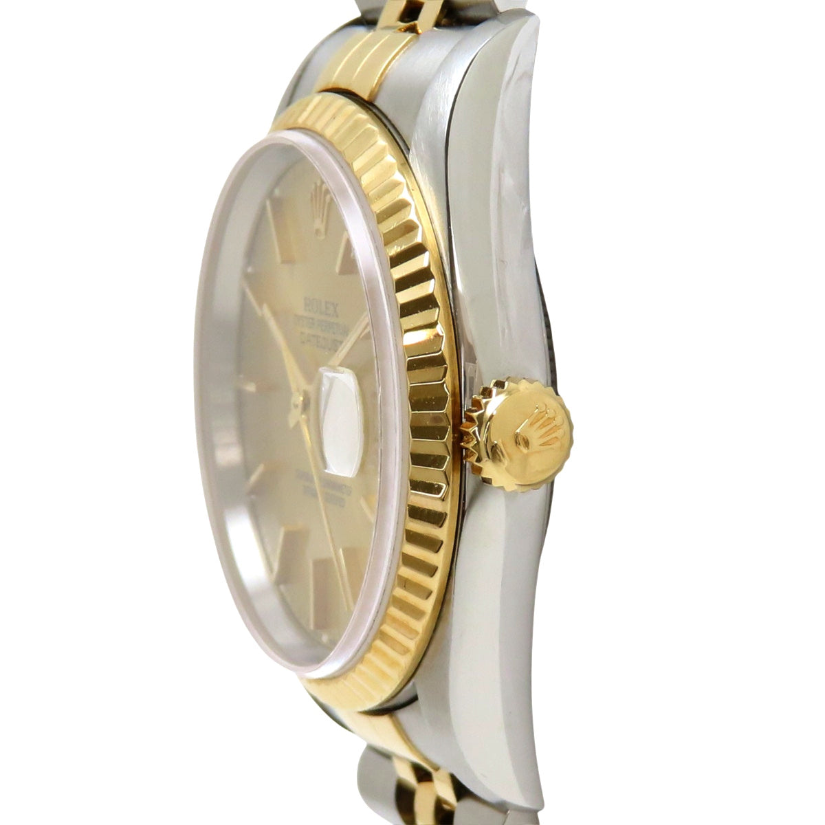 16233 Datejust YG/SS W 系列(1994-1995)自动,1996 年 1 月购买,香槟金
