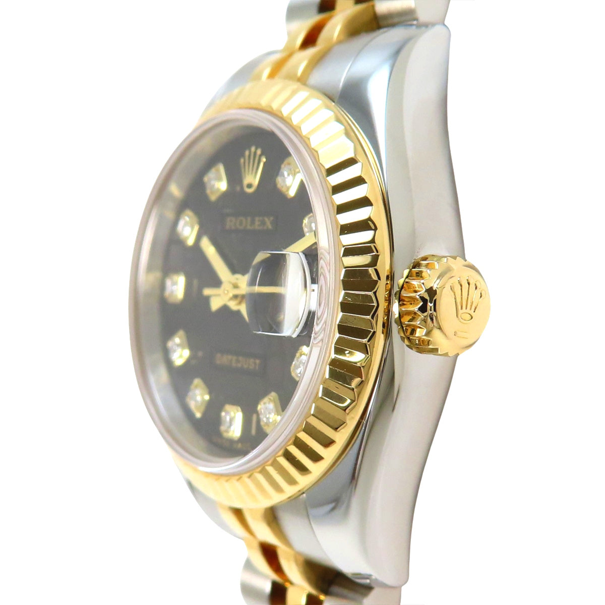 179173G Datejust YG/SS D-series Automatic Black Computer Dial 10PD