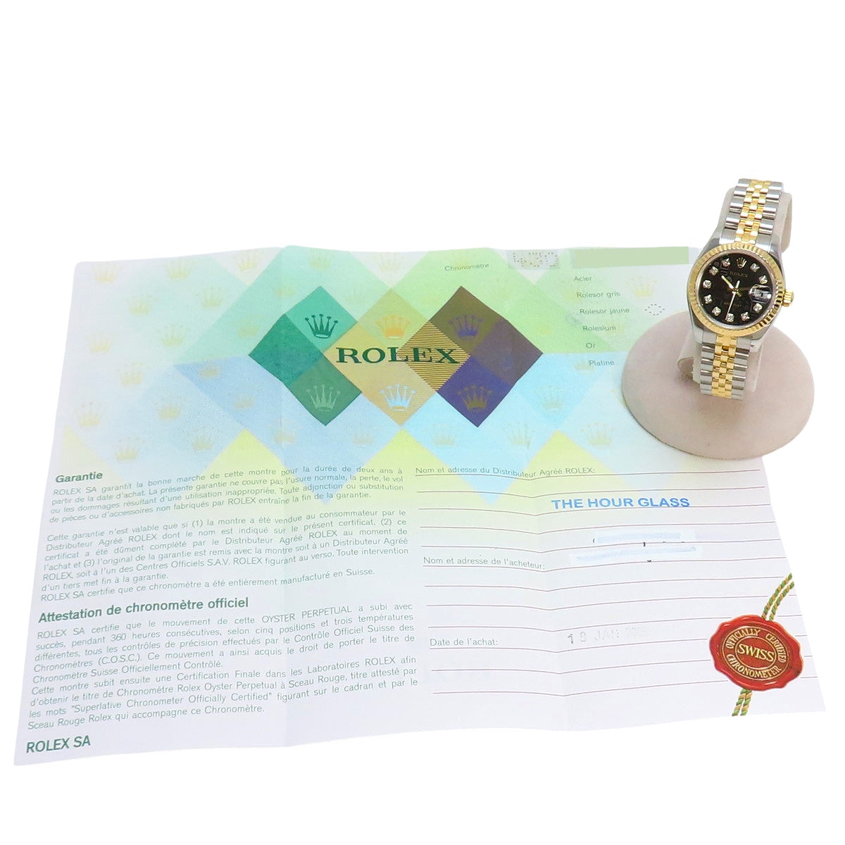 179173G 日志型腕表 YG/SS D字头 自动上链 黑色电脑纹表盘 10PD