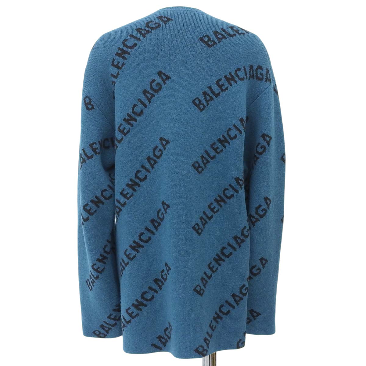 Logo Oversized Knit Top, 2021, XS, All-Over Print
