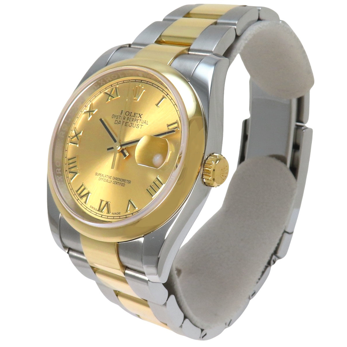 【含保修】116203 Datejust YG/SS 随机编号自动香槟金腕表