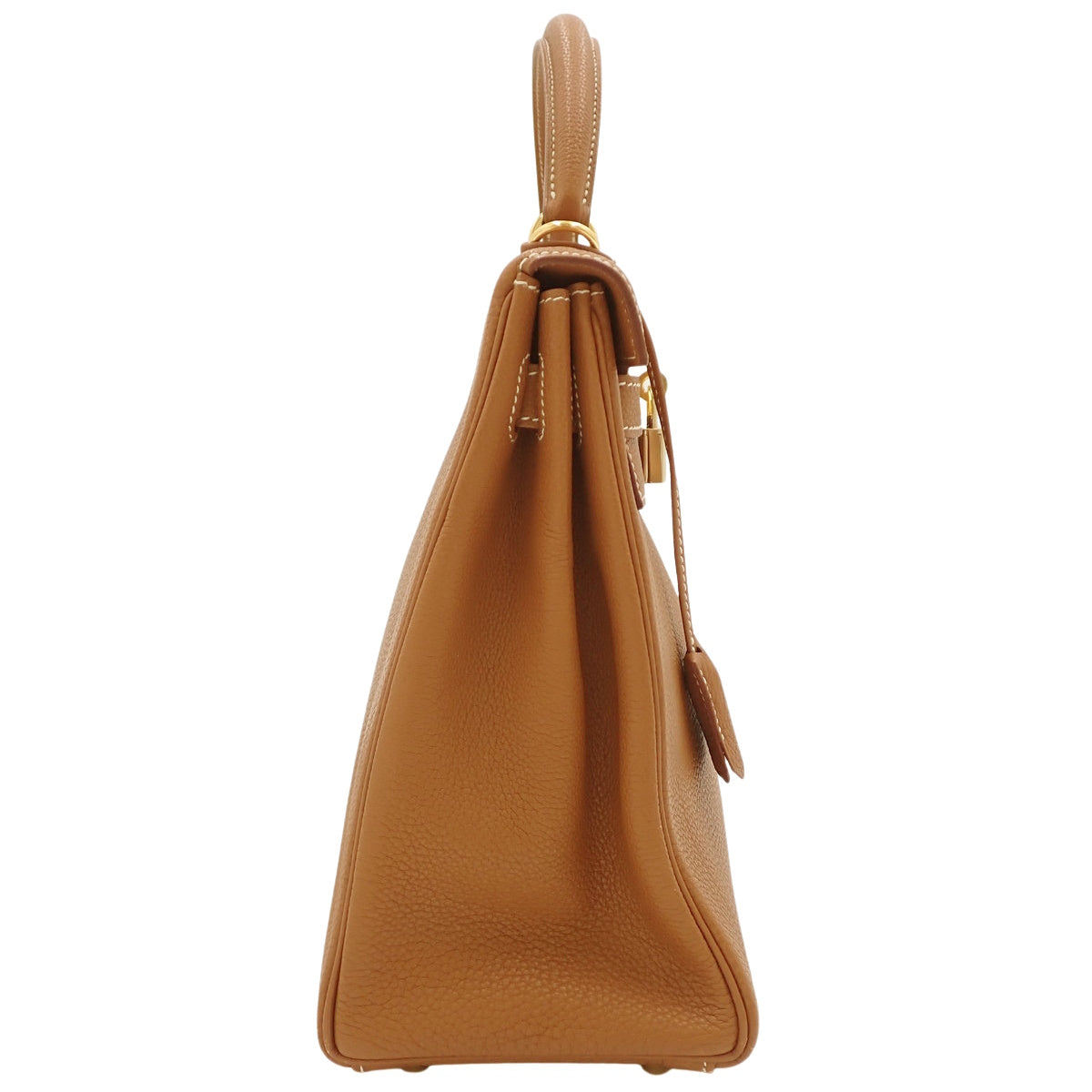 Kelly 32 (with internal stitching), Togo leather, gold hardware, □F stamp.