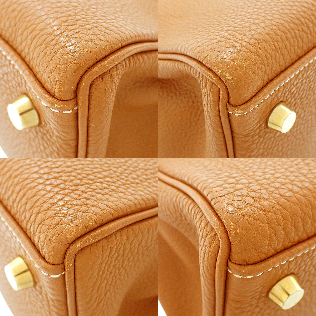 Kelly 32 (with internal stitching), Togo leather, gold hardware, □F stamp.
