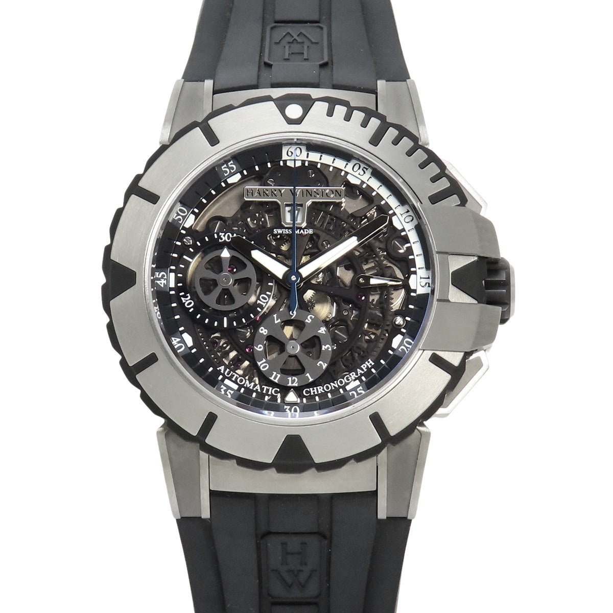 OCSACH44ZZ001 海洋计时腕表 锆金属/橡胶 自动上链 黑色