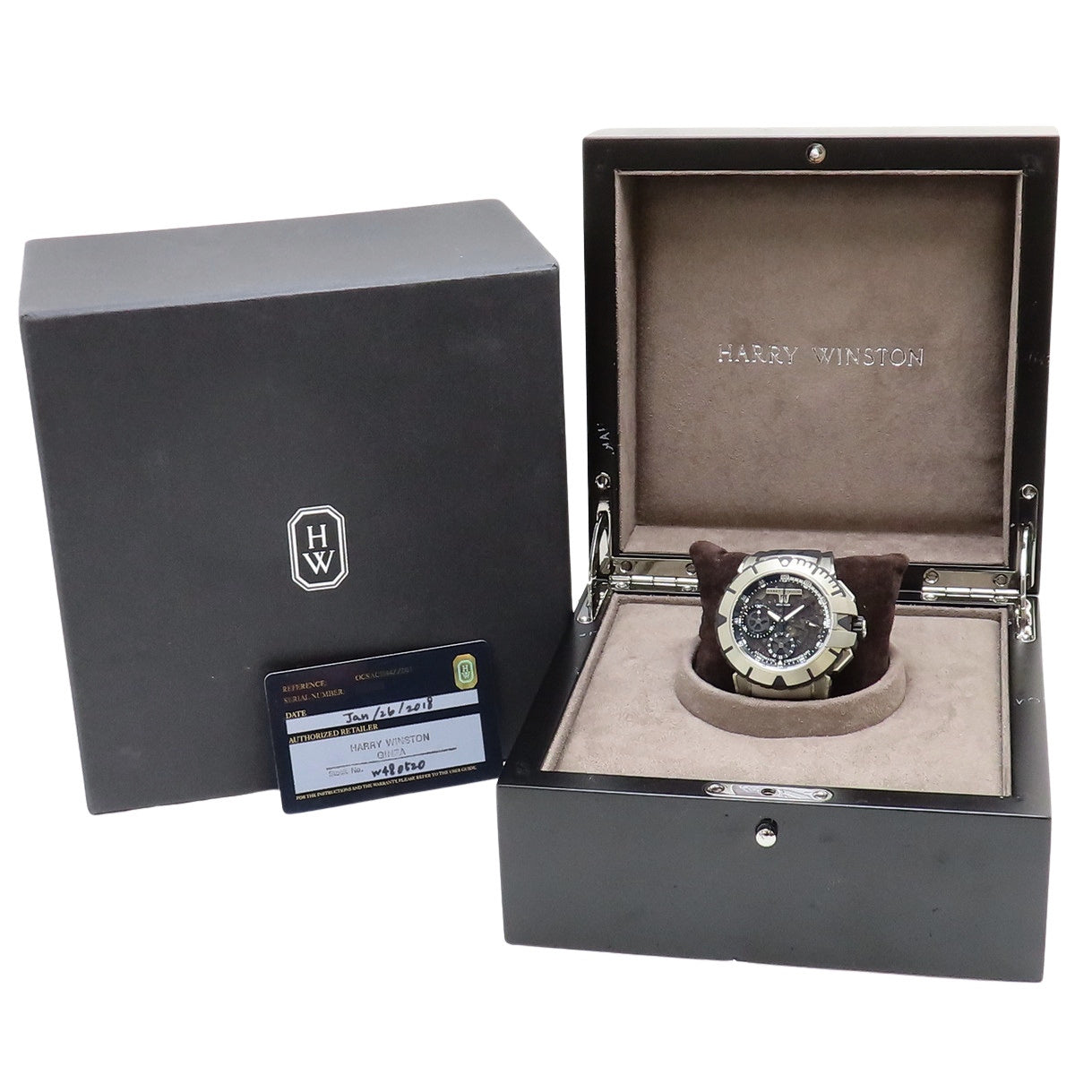 OCSACH44ZZ001 海洋计时腕表 锆金属/橡胶 自动上链 黑色