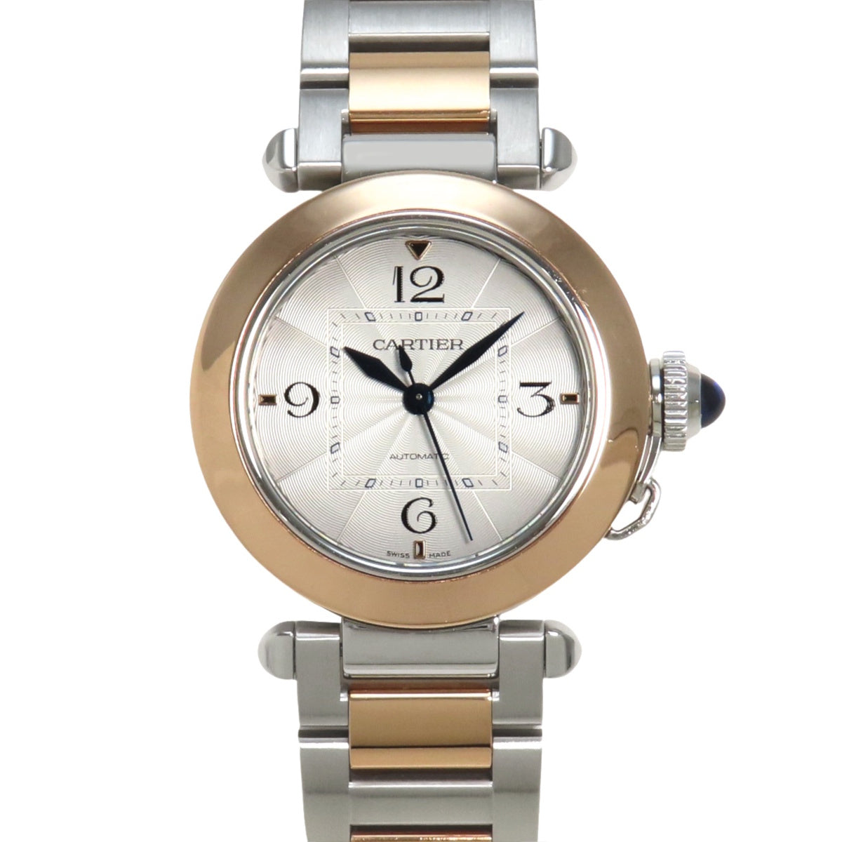 Pasha W2PA0008 K18 Pink Gold PG Automatic 2021 November Purchase Silver Silver