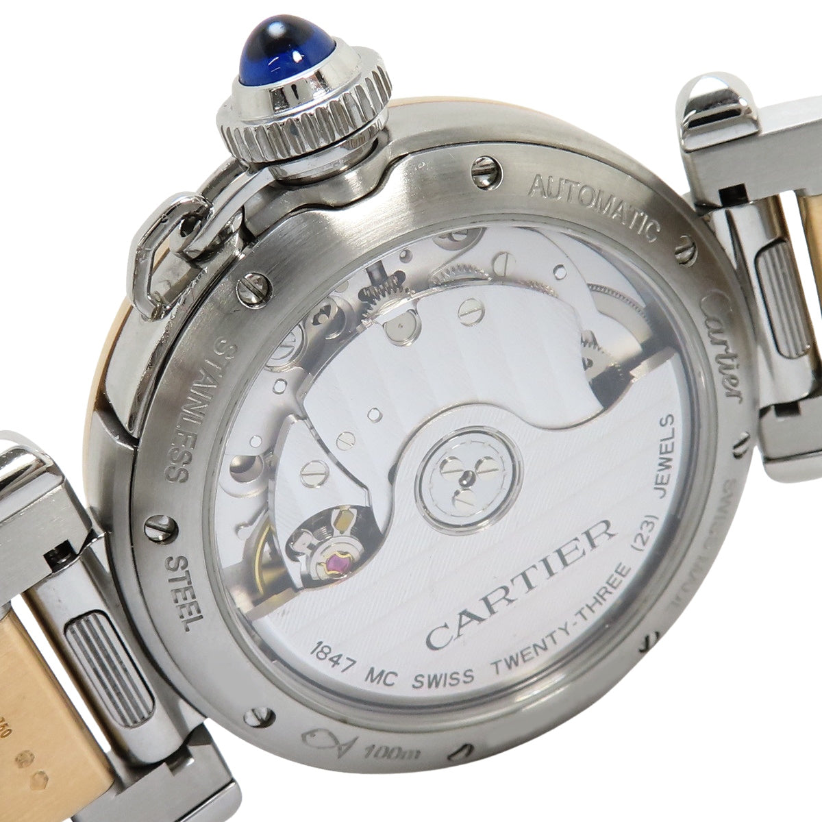 Pasha W2PA0008 K18 Pink Gold PG Automatic 2021 November Purchase Silver Silver