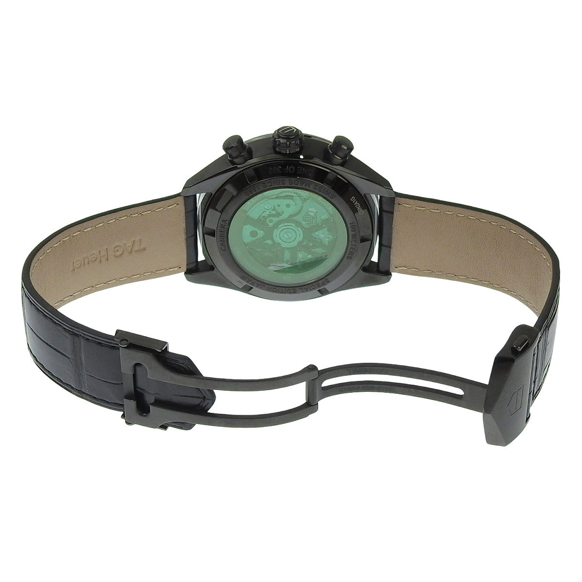 Carrera Calibre Heuer CBN2A1G.FC6501 SS/CE Black Automatic Men's Watch