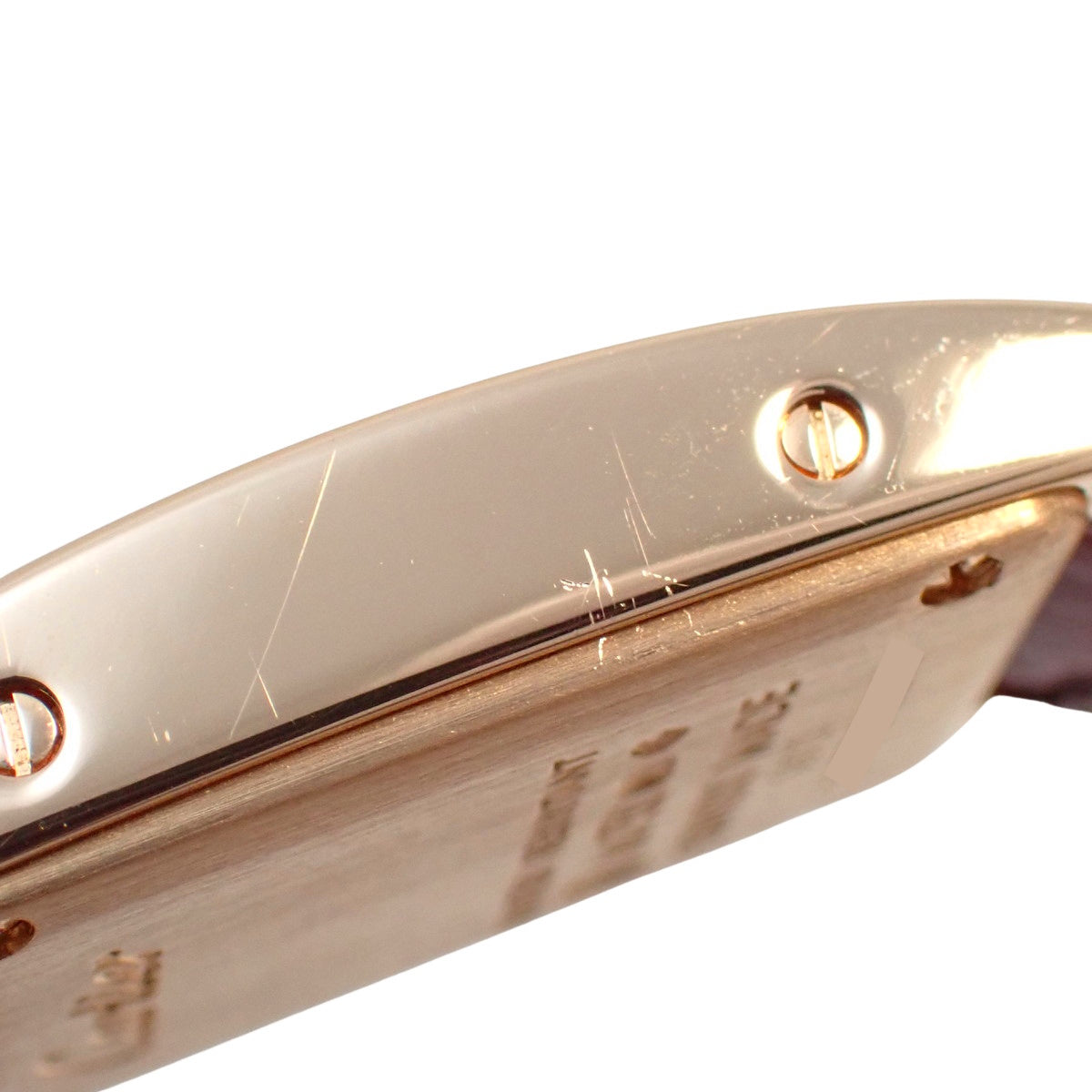 Tank Américaine 迷你钻石表圈 WJTA0026 PG/皮革银色石英女士腕表