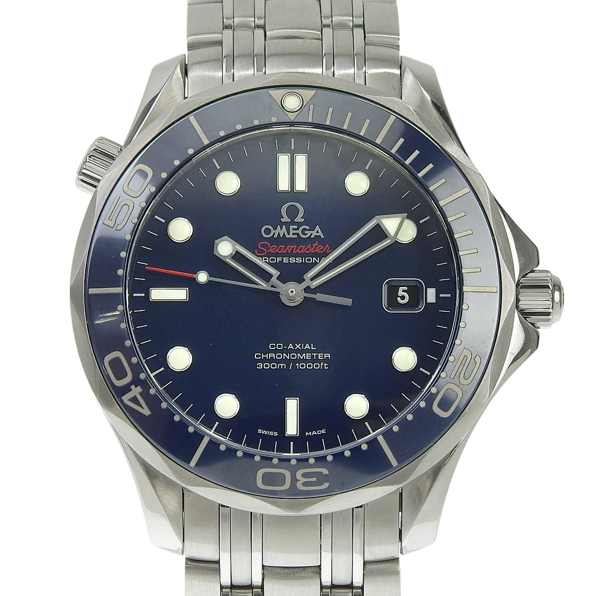 Seamaster Pro Diver's 300M 212.30.41.20.03.001 Stainless Steel Blue Automatic Men's Watch
