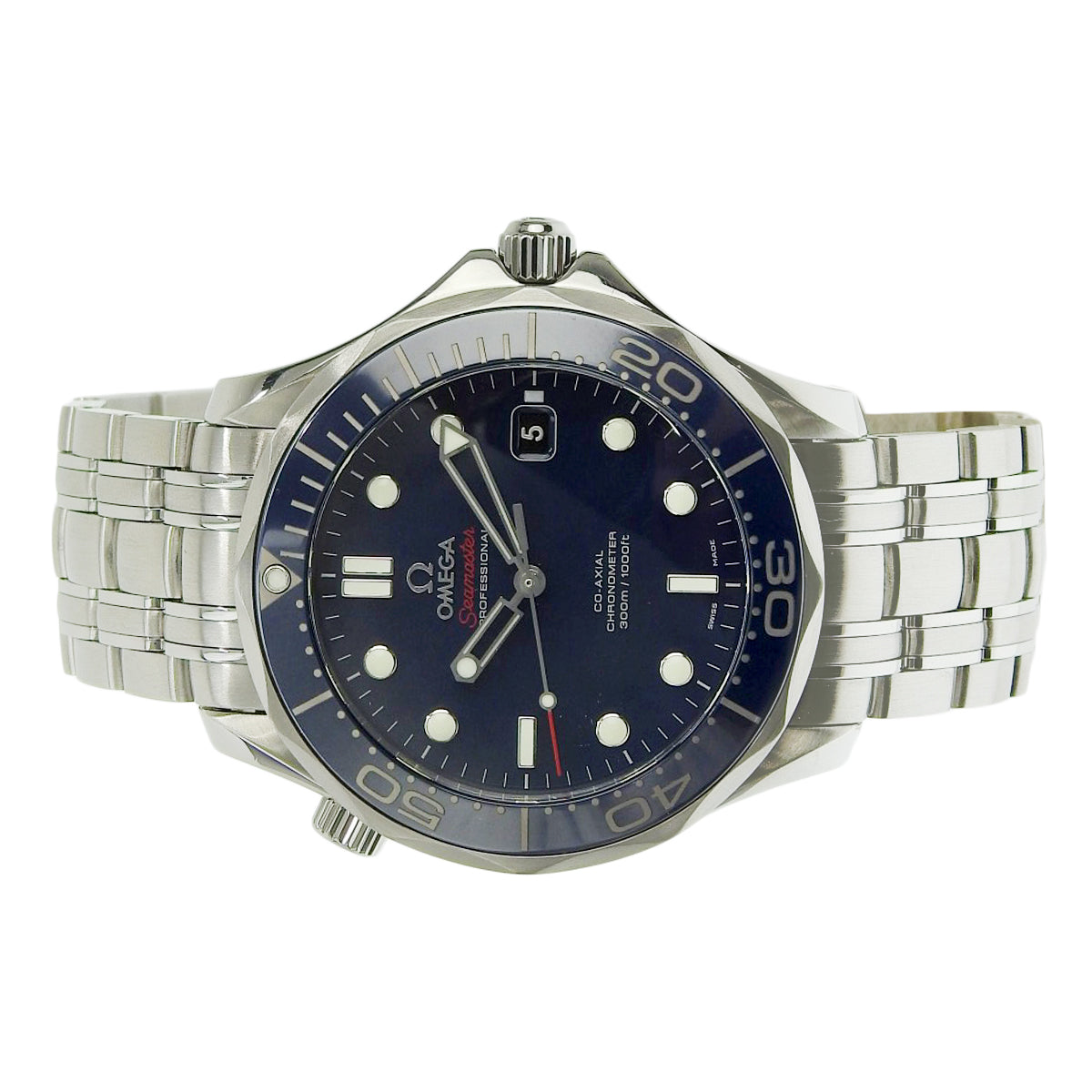 Seamaster Pro Diver's 300M 212.30.41.20.03.001 Stainless Steel Blue Automatic Men's Watch