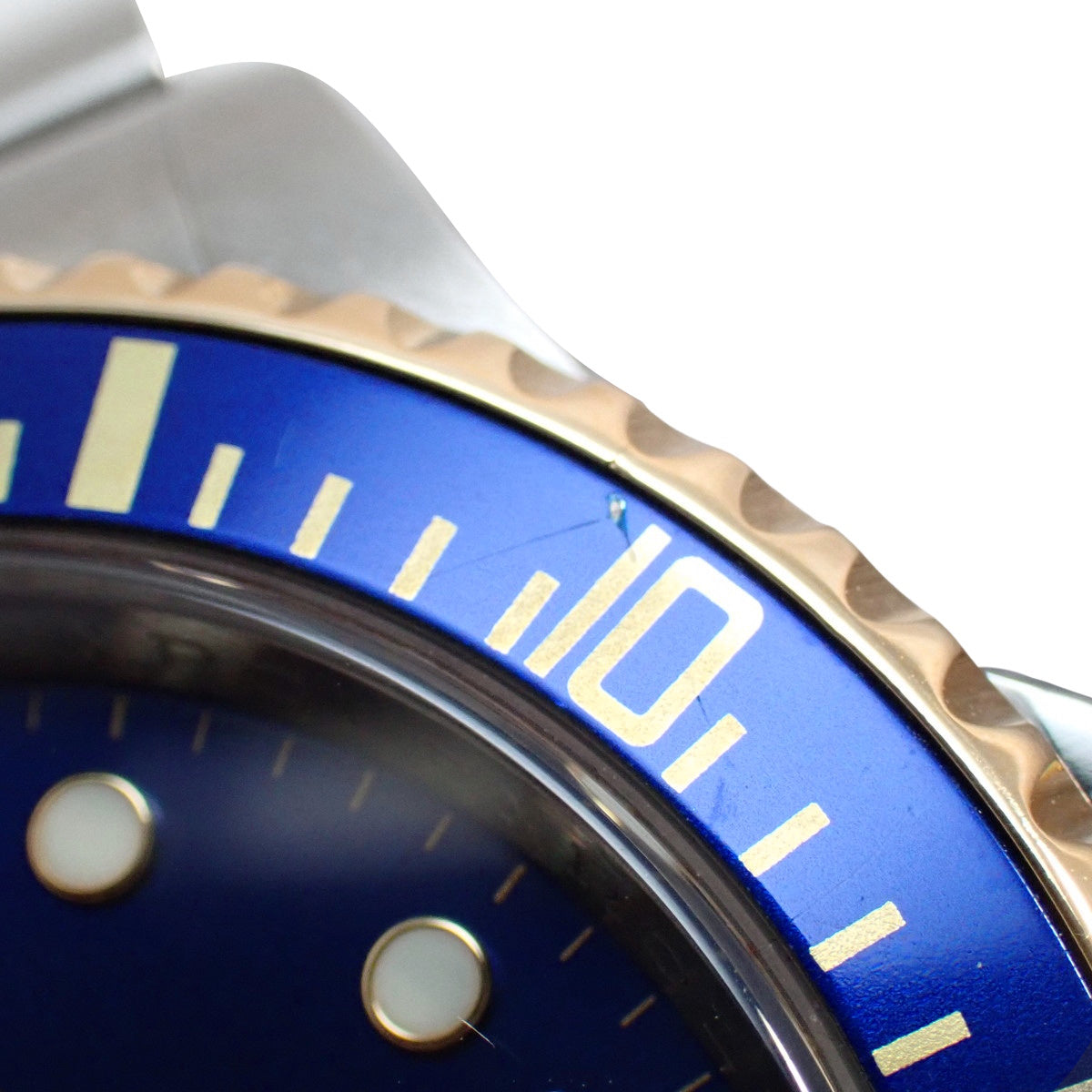 Submariner 16613 YG/SS M Blue Automatic Men's