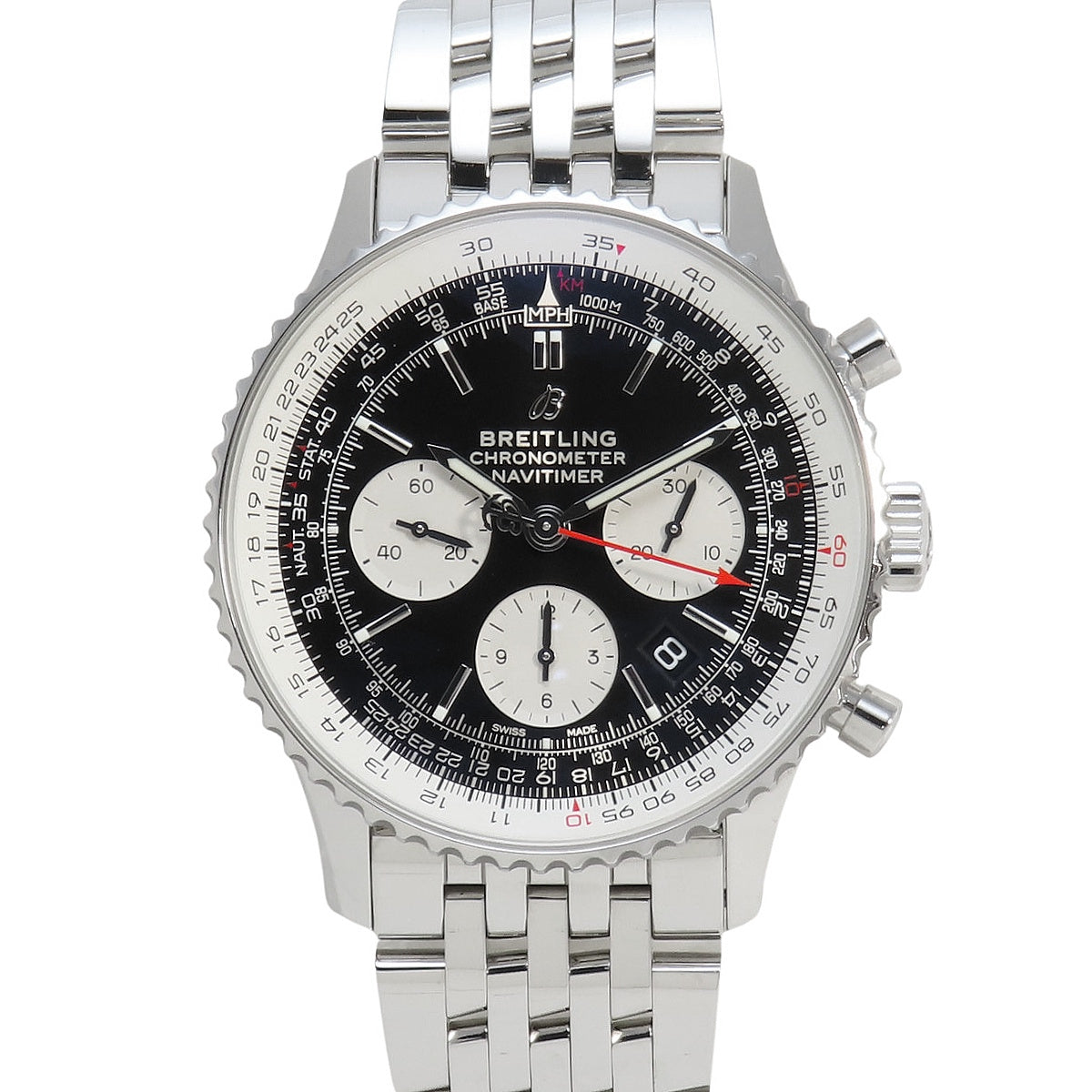 ナビタイマー B01 クロノグラフ AB0121211B1A1 SS ブラック 自動巻き メンズ