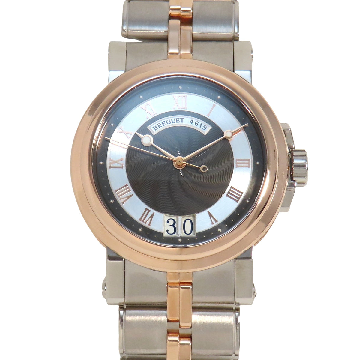 マリーン ラージ デイト 5817BE/Z2/EV0 PG/WG グレー 自動巻き メンズ