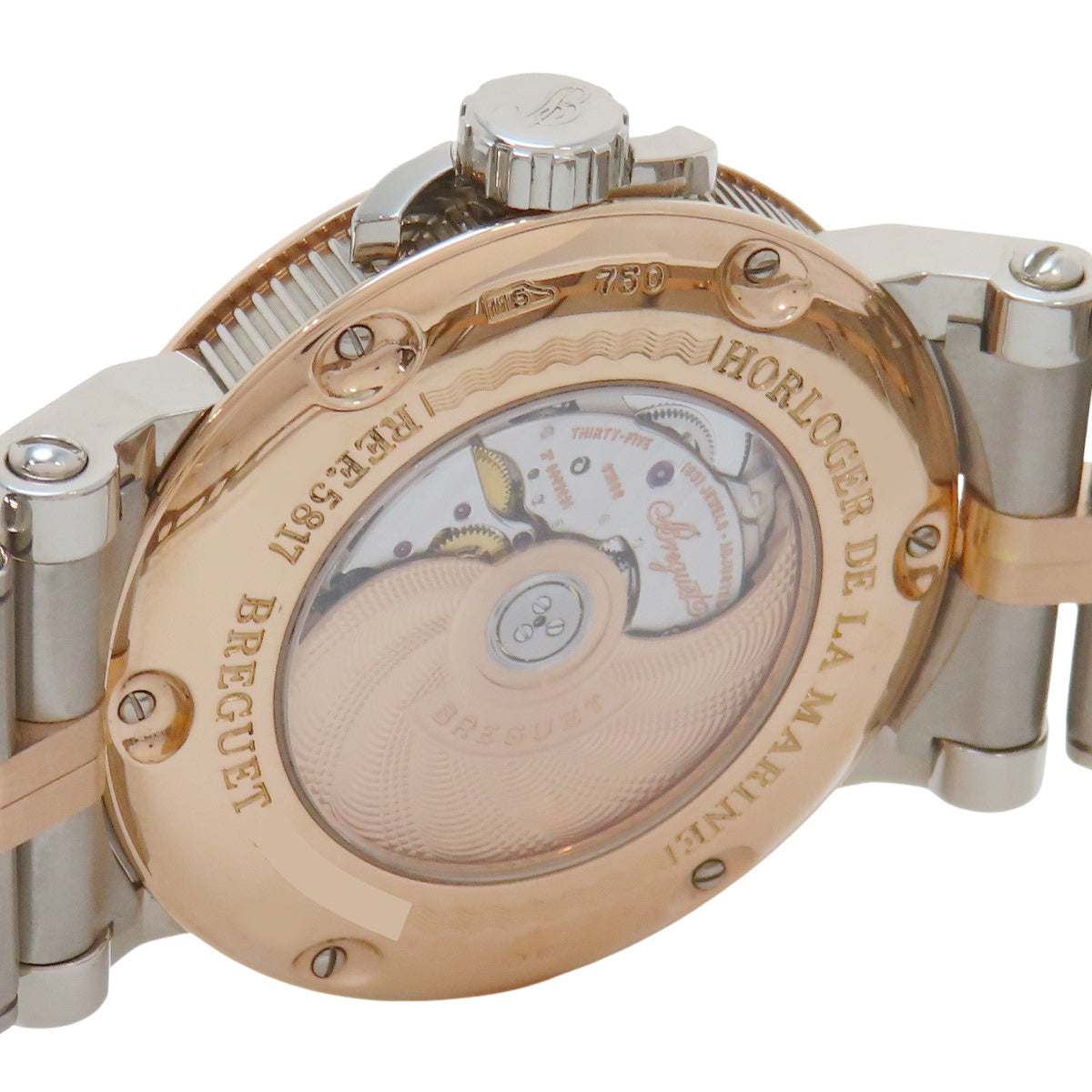 Marine Large Date 5817BE/Z2/EV0 PG/WG Gray Automatic Men's Watch