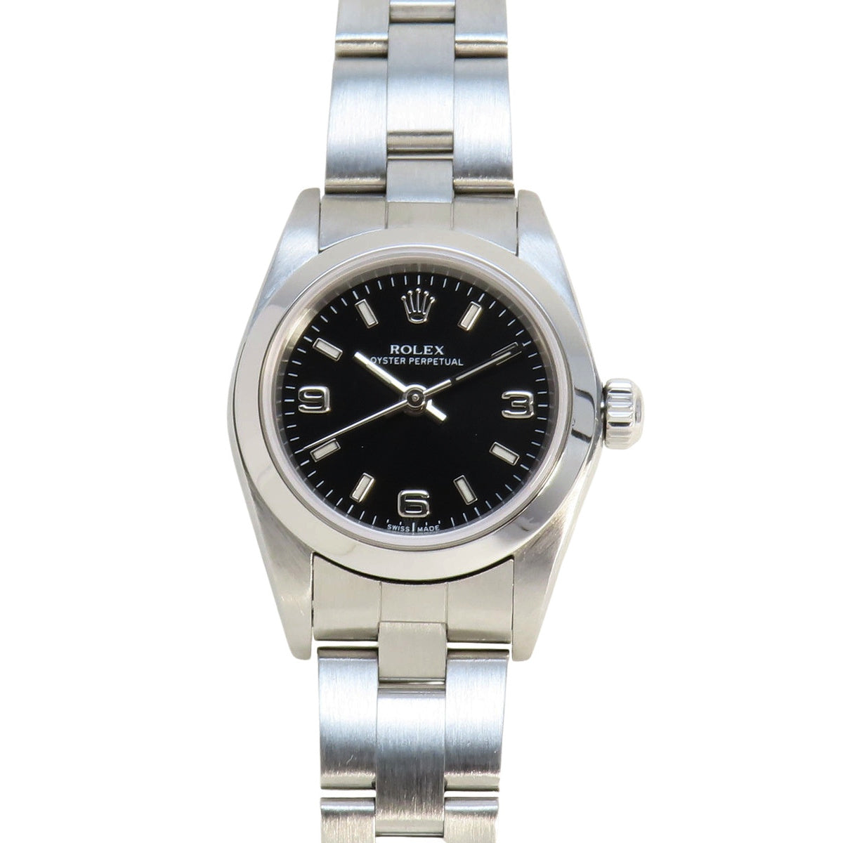 Oyster Perpetual 76080 SS A-series Black Automatic Women's