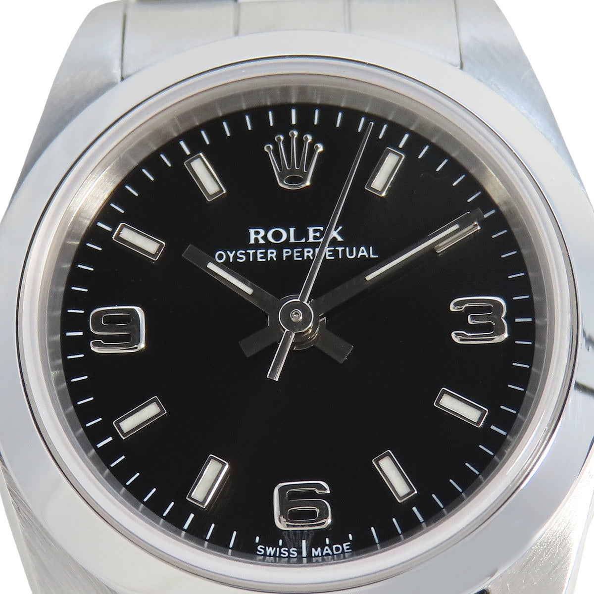 Oyster Perpetual 76080 SS A-series Black Automatic Women's