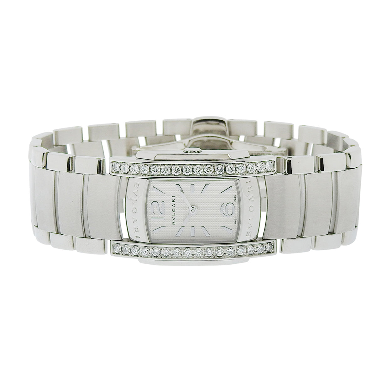 Ashoma D AA35C6SDS SS Bezel Diamond Quartz Women's