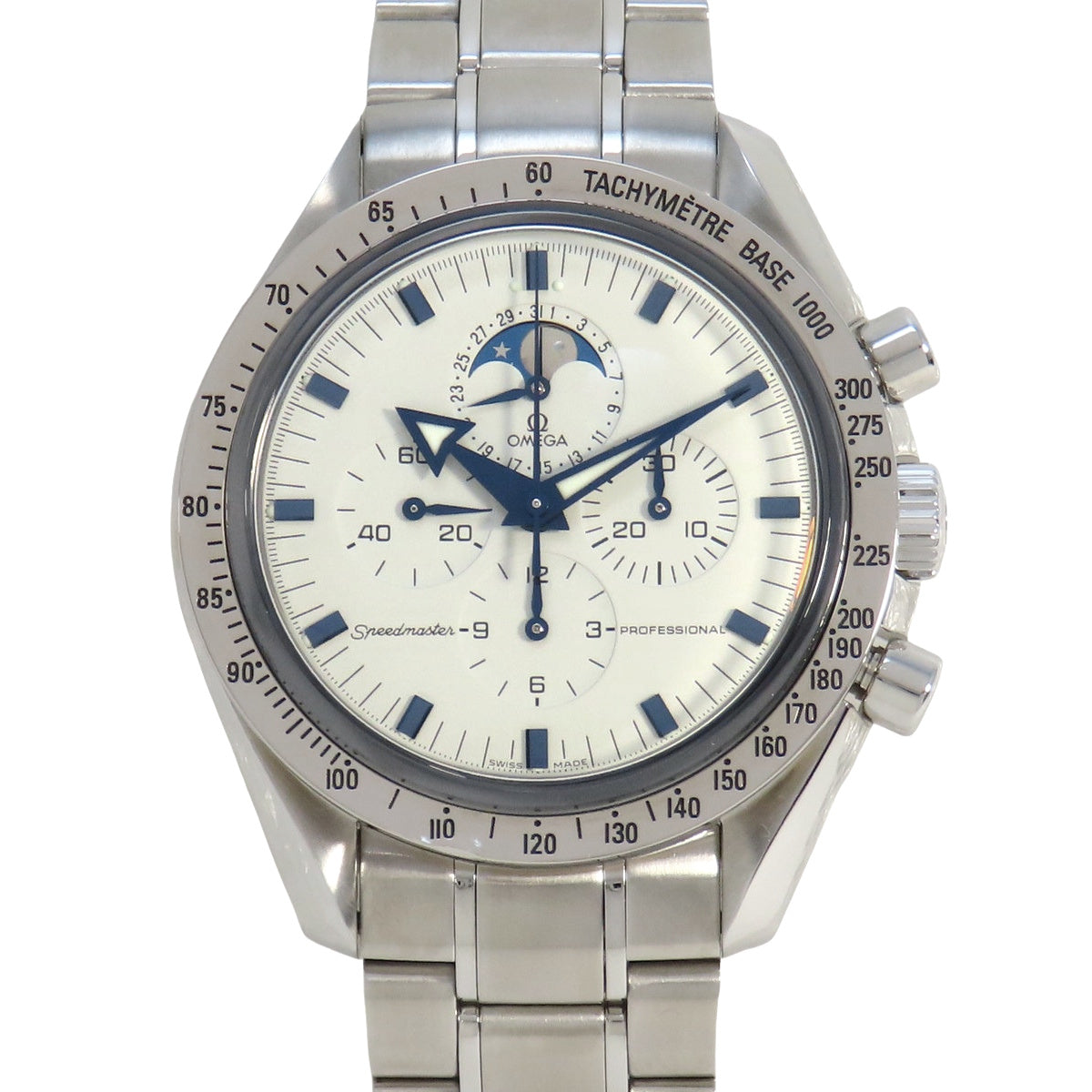 Speedmaster Moonphase 3575.20 White Manual Winding Men's