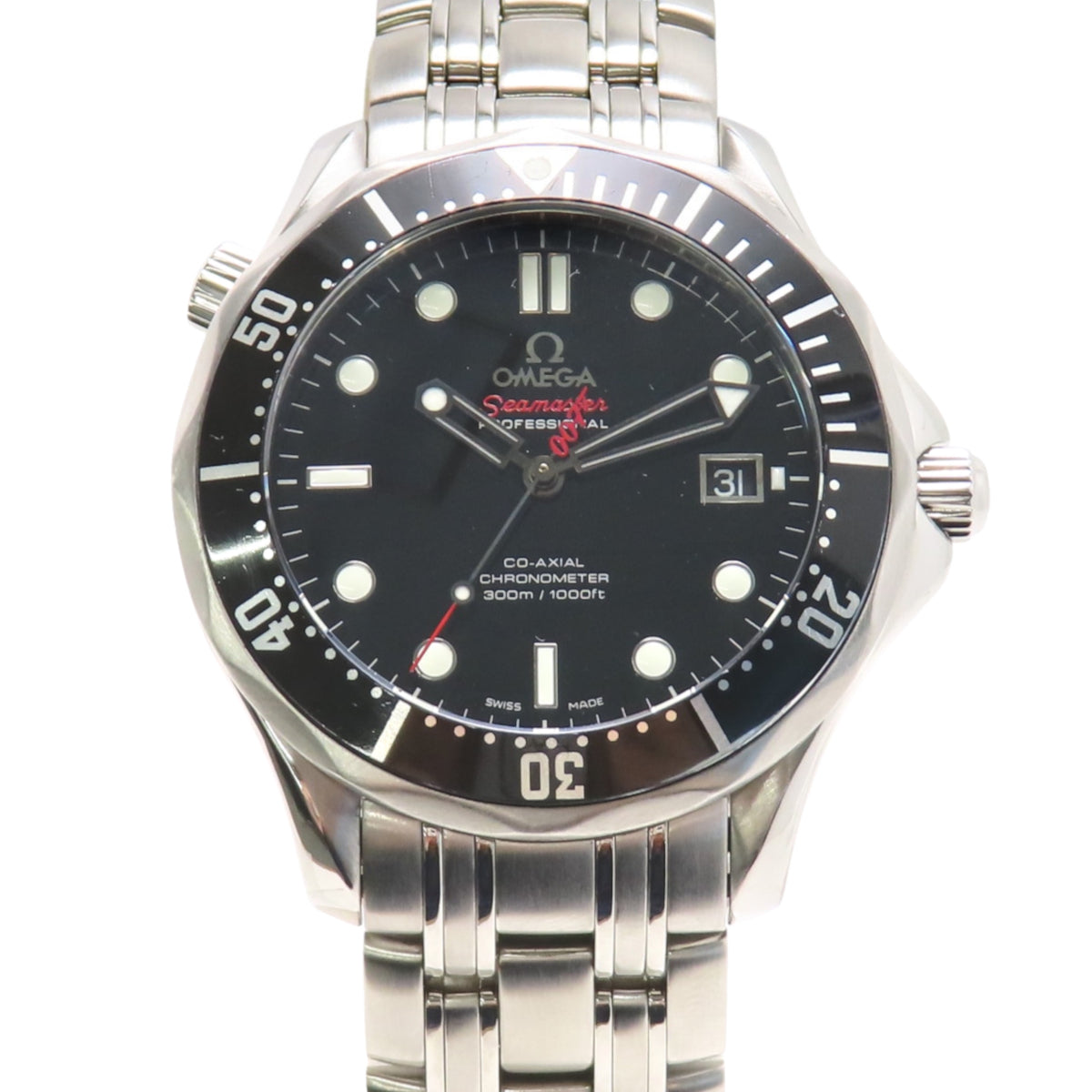 海马系列300米专业潜水表,同轴机芯,007詹姆斯·邦德限量版,全球限量10007枚,型号212.30.41.20.01.001,精钢黑色自动机械男士腕表