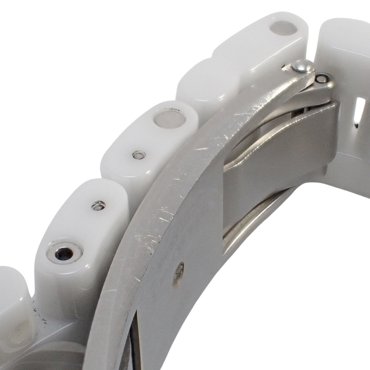 J12 H2422 CE ホワイトシェル文字盤 8Pダイヤモンド クオーツ レディース