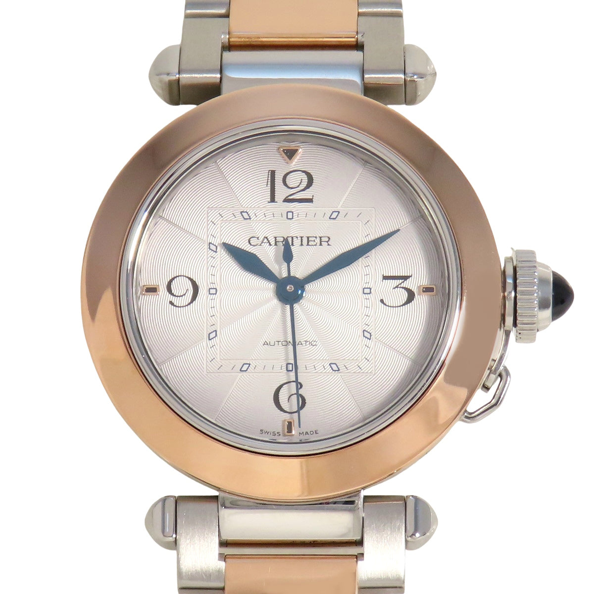 Pasha de Cartier 35 W2PA0008 PG/SS Silver Automatic Men's Watch