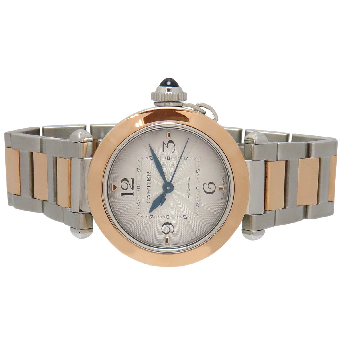 Pasha de Cartier 35 W2PA0008 PG/SS Silver Automatic Men's Watch