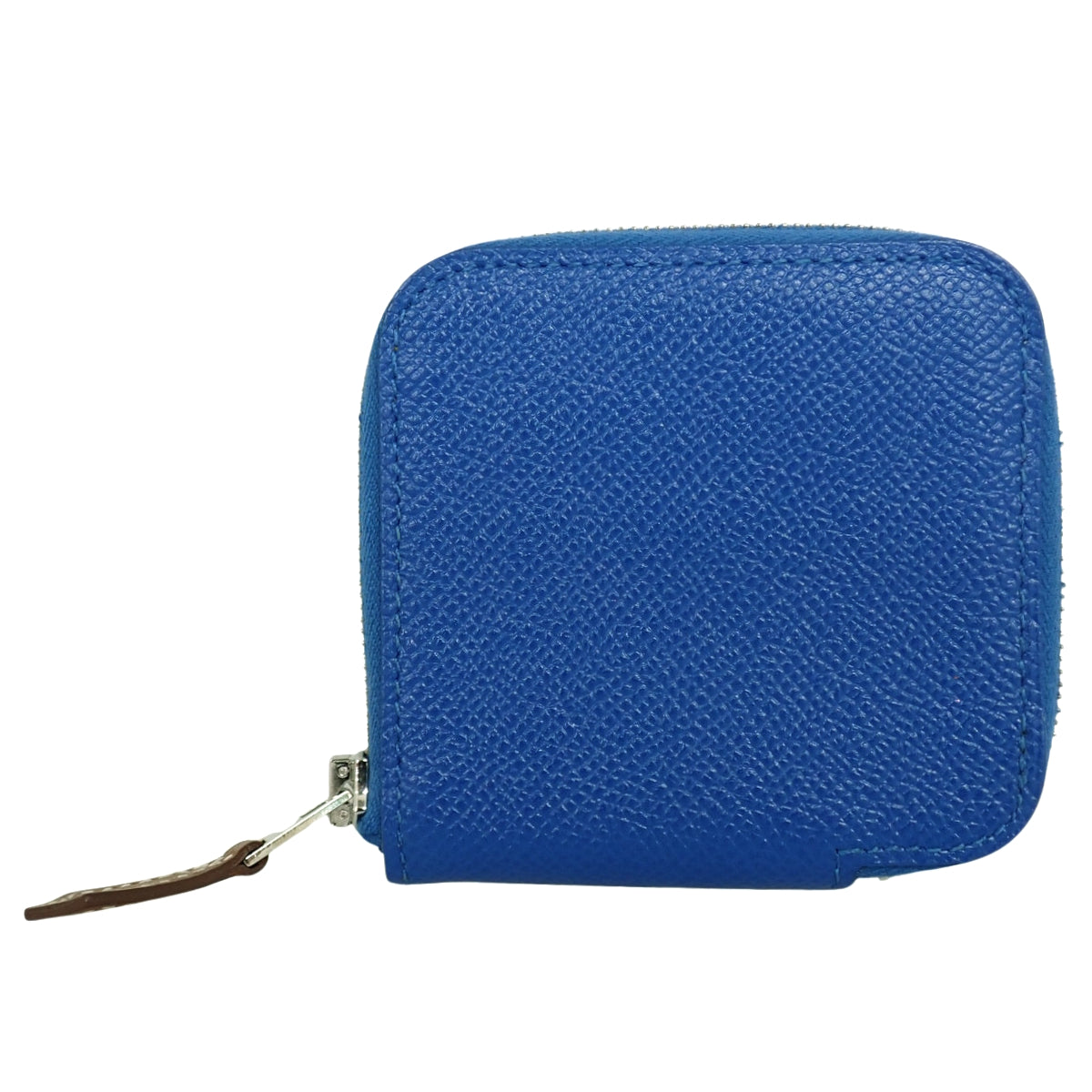 Azap Compact Mini Silk'in Veau Epsom Bleu Zellige Silver Hardware C Stamp