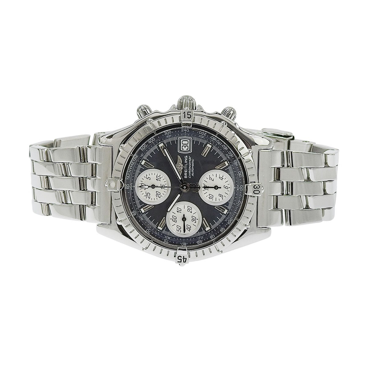 クロノマット A13050.1 SS ネイビー 自動巻き メンズ