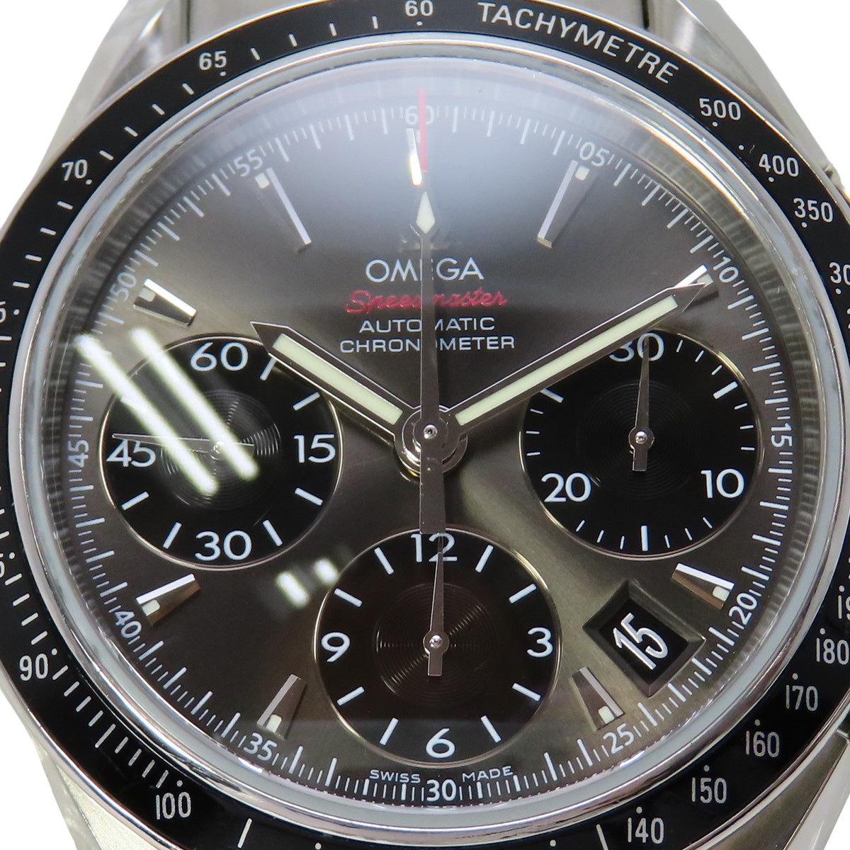 Speedmaster Date 323.30.40.40.06.001 SS Gray Automatic Men's