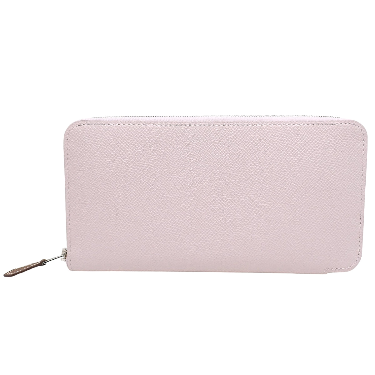 Azap Long Silk'in Epsom Mauve Pale Silver Hardware U stamp