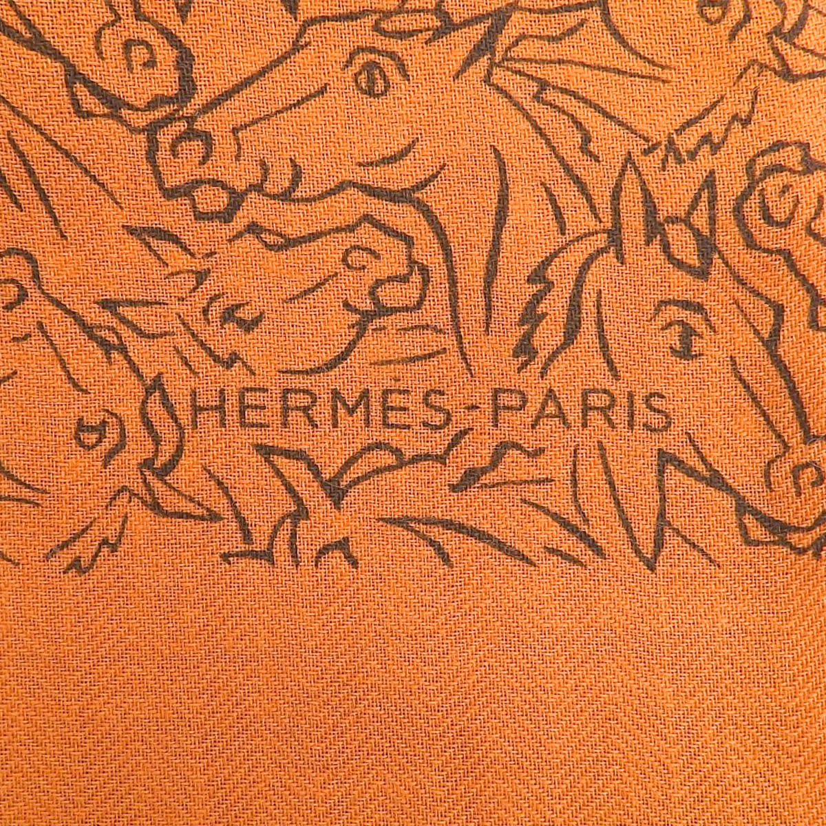 Stole, Shawl, Horse Print, Cashmere, Silk
