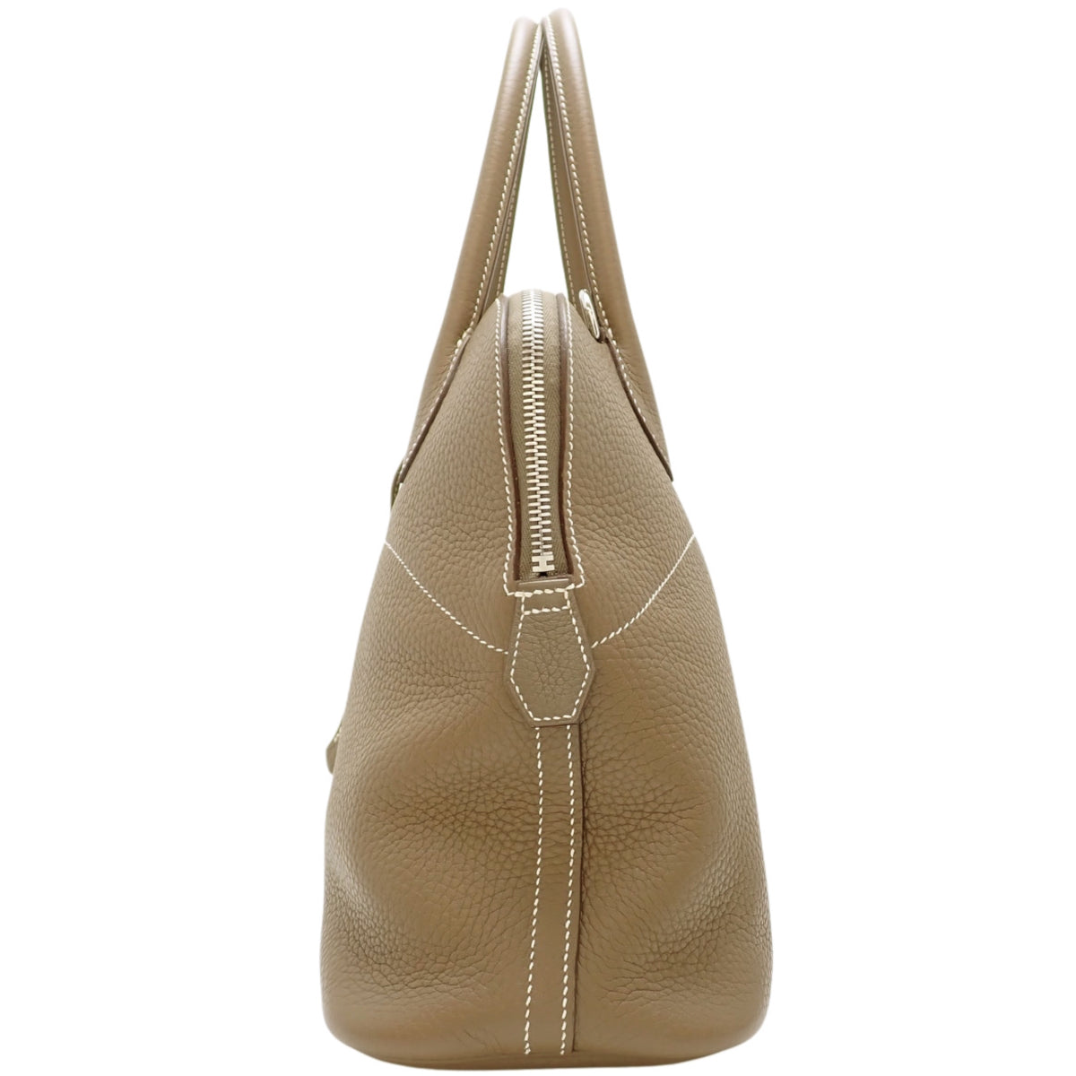 Bolide 31 Clemence Leather Palladium Hardware Etoupe Silver Hardware D stamp