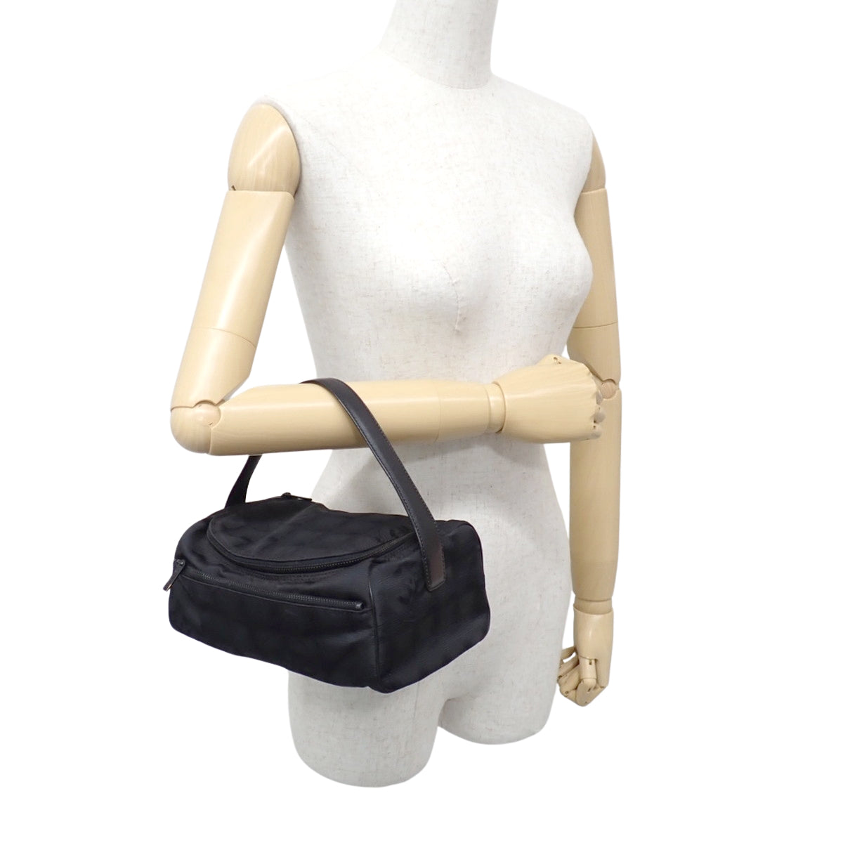 New Travel Line Vanity Bag Nylon Jacquard Black A15829