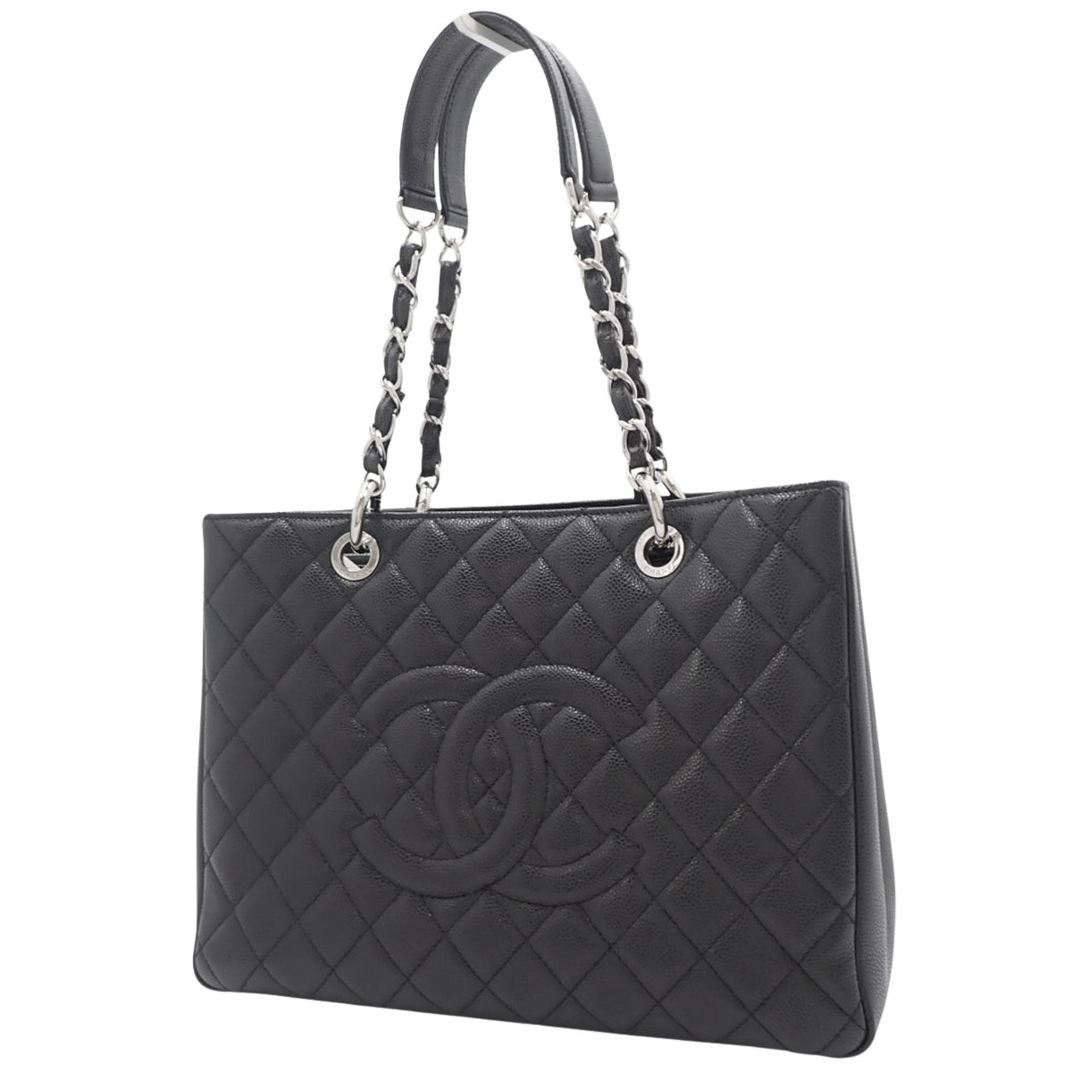Matelasse Coco Mark GST Tote, Caviar Leather, Black