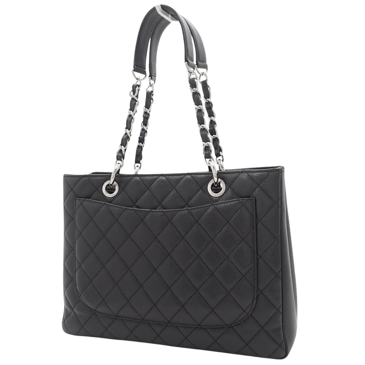 Matelasse Coco Mark GST Tote, Caviar Leather, Black