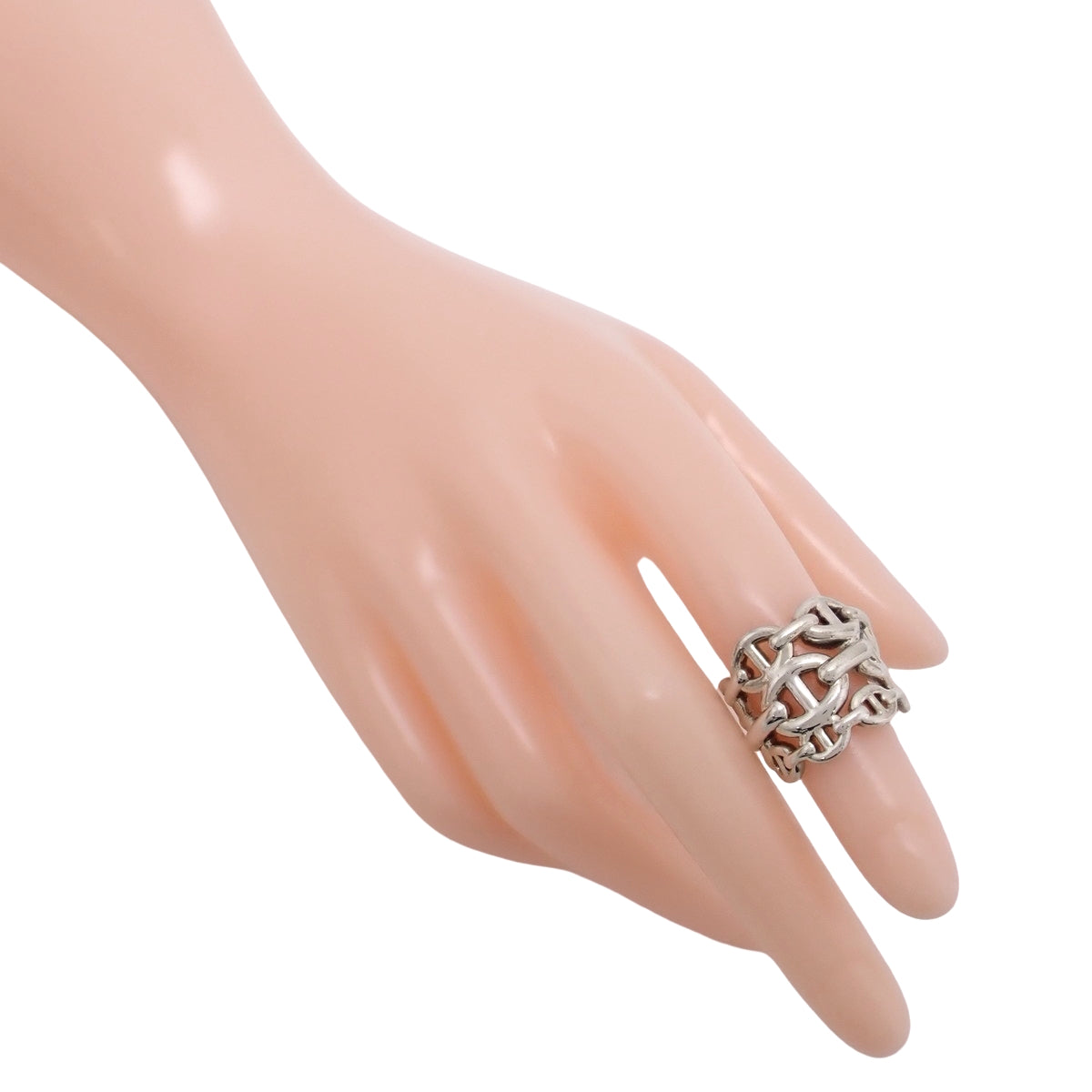 Chaine d'Ancre Enchainee Ring Silver SV925 46