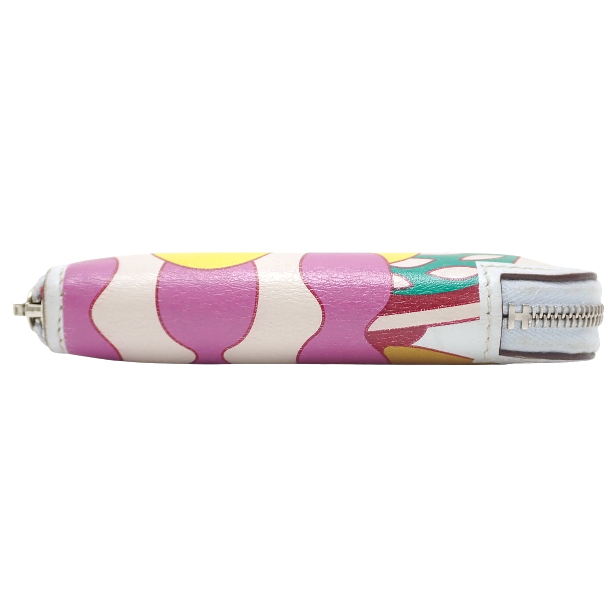 Azap Silk'In All-Over Pâtisserie Française Compact Swift leather Bleu Brume Palladium hardware Z stamp