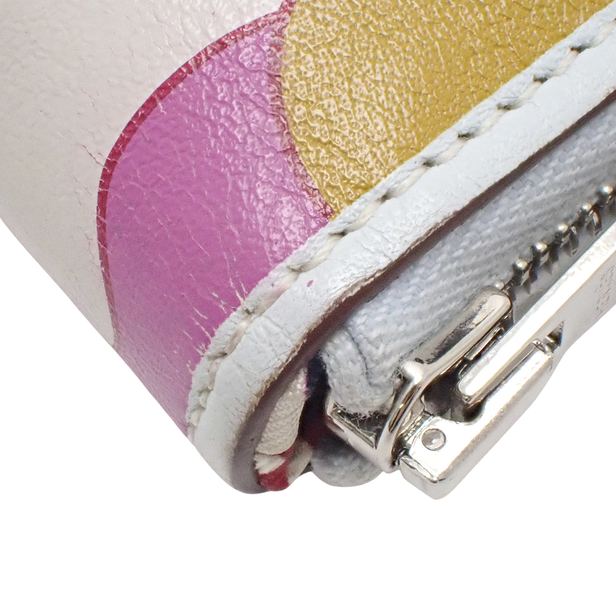 Azap Silk'In All-Over Pâtisserie Française Compact Swift leather Bleu Brume Palladium hardware Z stamp