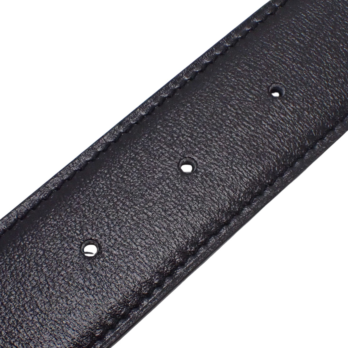 Constance H Belt Reversible 90 Boxcalf Togo Chocolat Black W stamp